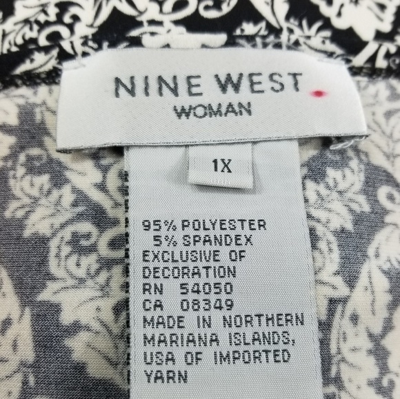 Nine west women's size 1x stretch 3 floral print - Picture 3 of 8